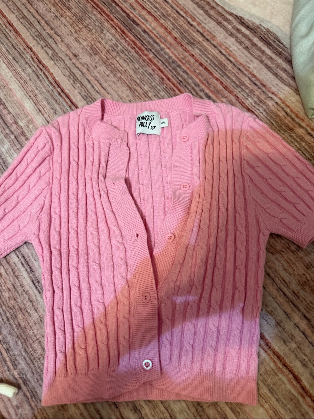 Women’s pink cardigan
